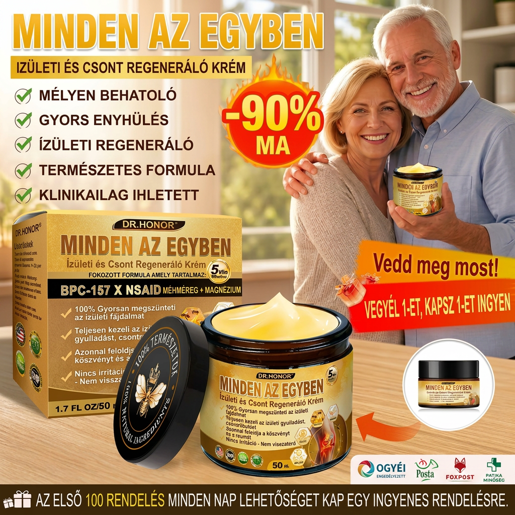 Ízületi és Csontápoló Krém (Kifejezetten idősebb felnőttek számára)