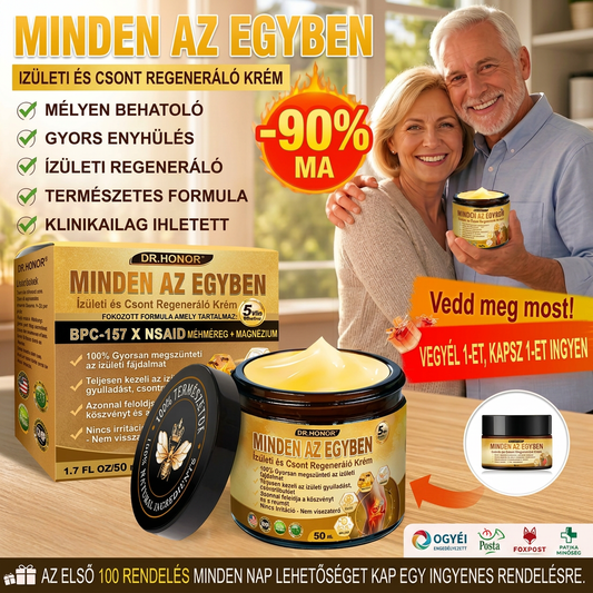 DR.HONOR® All-In-One Ízületi és Csontápoló Krém (Kifejezetten idősebb felnőttek számára)