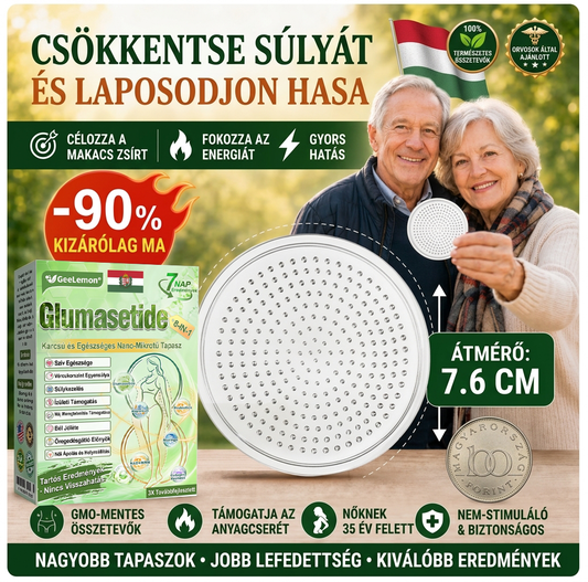 Glumasetide 8az 1-ben Karcsú és EgészségesNano Mikrotűs Tapasz (Napi 1alkalom – látható változásakár 7 nap alatt) ✅ Elhízásra,bőrfeszesítésre,cukorbetegségre, alvásiapnoéra, ízületekre stb HU (Copy)