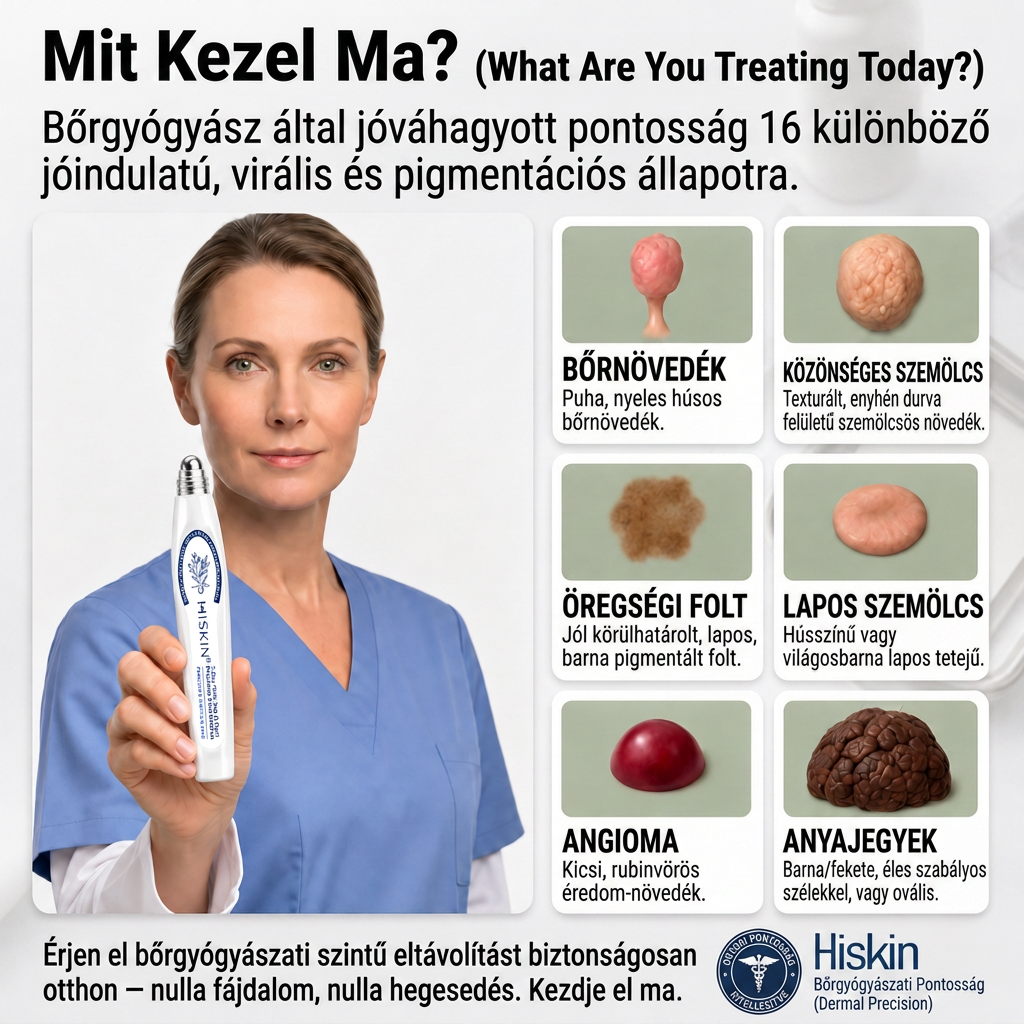 𝐇𝐈𝐒𝐊𝐈𝐍®👩‍⚕️ 𝟕 𝐍𝐚𝐩𝐨𝐬 𝐁ő𝐫𝐜𝐢𝐦𝐤𝐞 & 𝐅𝐨𝐥𝐭 𝐄𝐥𝐭á𝐯𝐨𝐥í𝐭ó 𝐑𝐨𝐥𝐥𝐞𝐫 𝐓𝐨𝐥𝐥 Fájdalommentes és heg nélküli, fejlett bőrhibák eltávolítására szolgáló görgős toll