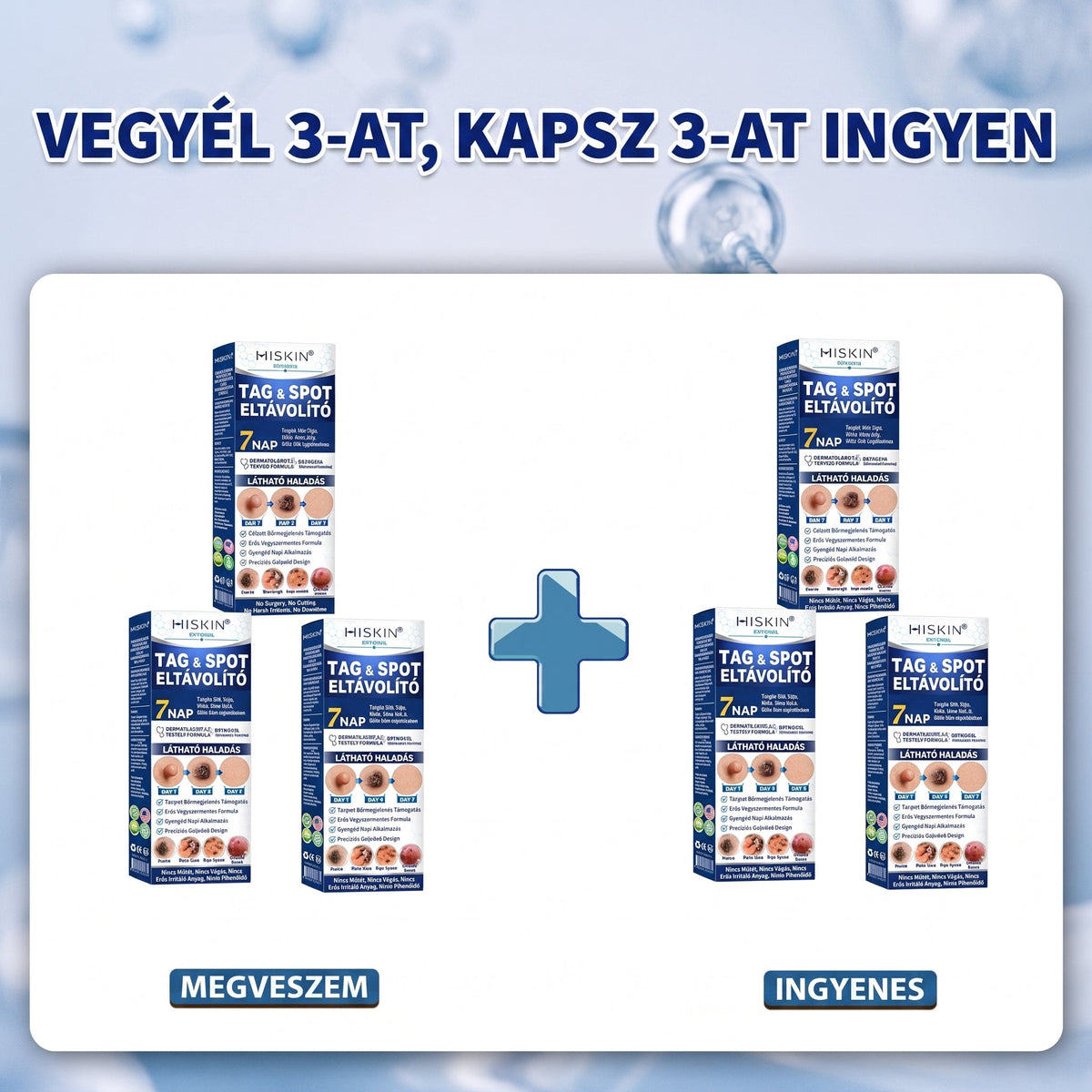𝐇𝐈𝐒𝐊𝐈𝐍®👩‍⚕️ 𝟕 𝐍𝐚𝐩𝐨𝐬 𝐁ő𝐫𝐜𝐢𝐦𝐤𝐞 & 𝐅𝐨𝐥𝐭 𝐄𝐥𝐭á𝐯𝐨𝐥í𝐭ó 𝐑𝐨𝐥𝐥𝐞𝐫 𝐓𝐨𝐥𝐥 Fájdalommentes és heg nélküli, fejlett bőrhibák eltávolítására szolgáló görgős toll
