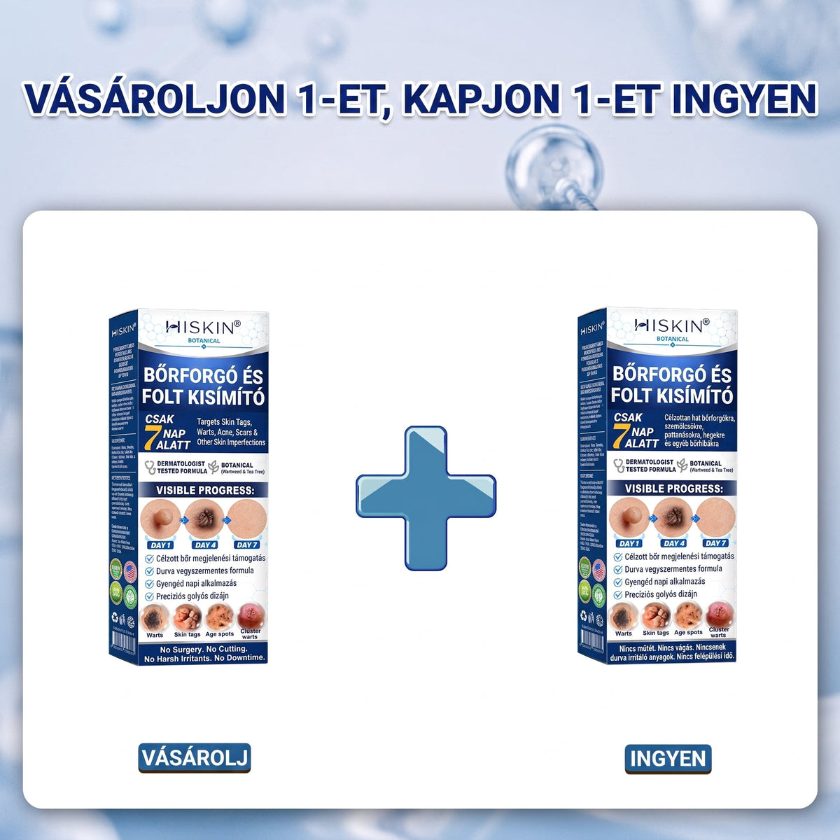 𝐇𝐈𝐒𝐊𝐈𝐍®👩‍⚕️ 𝟕 𝐍𝐚𝐩𝐨𝐬 𝐁ő𝐫𝐜𝐢𝐦𝐤𝐞 & 𝐅𝐨𝐥𝐭 𝐄𝐥𝐭á𝐯𝐨𝐥í𝐭ó 𝐑𝐨𝐥𝐥𝐞𝐫 𝐓𝐨𝐥𝐥 Fájdalommentes és heg nélküli, fejlett bőrhibák eltávolítására szolgáló görgős toll
